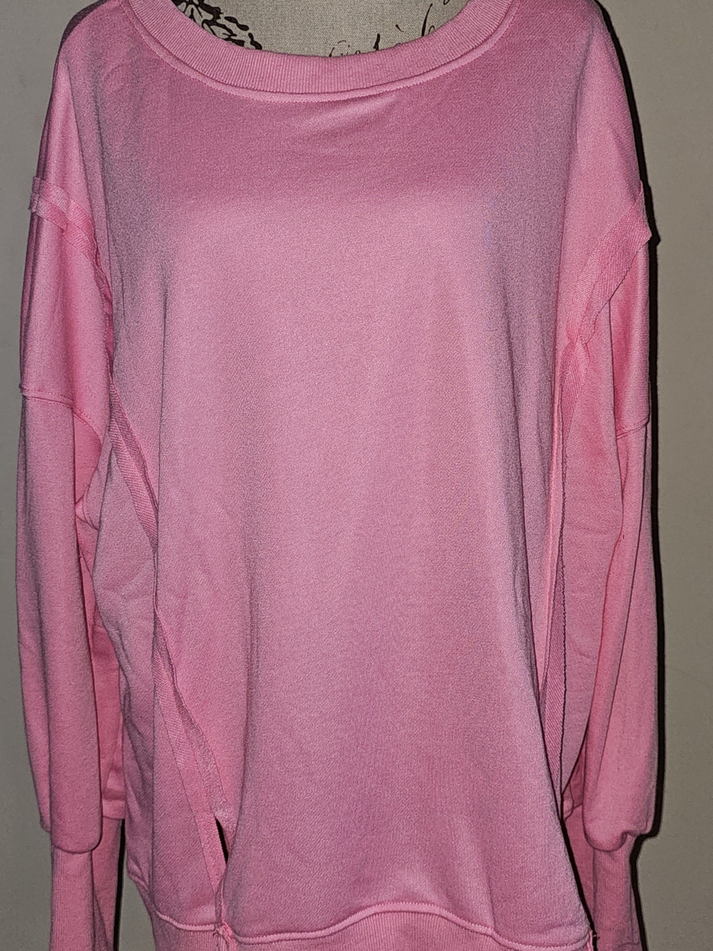Relaxed Fit Pink Women's Sweater